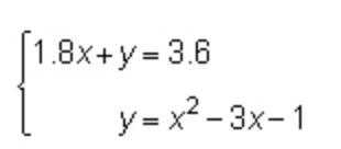 90 PTS! Solve the system of equations below by graphing. What are the approximate-example-1