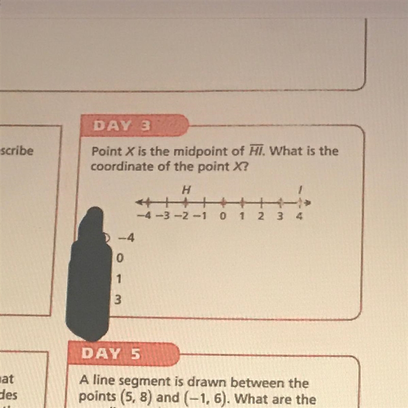 Need help with this problem!! Point X is the midpoint of HI. What is the coordinate-example-1