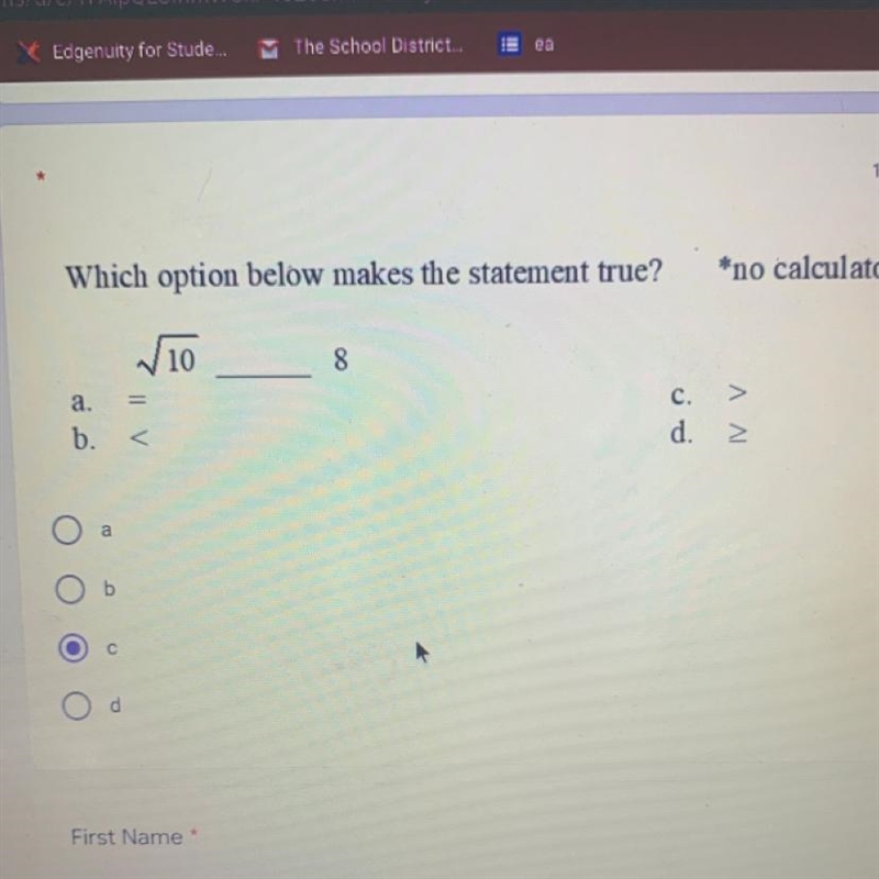 Which option below makes the statement true? PLEASE HELP-example-1