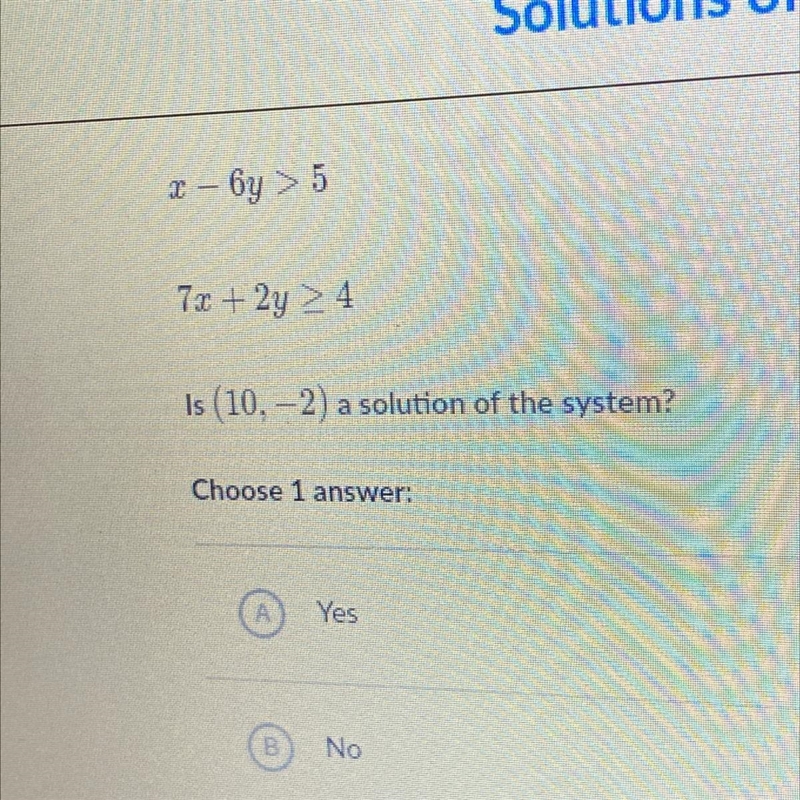 X- 6y > 5 7x + 2y ???????????-example-1