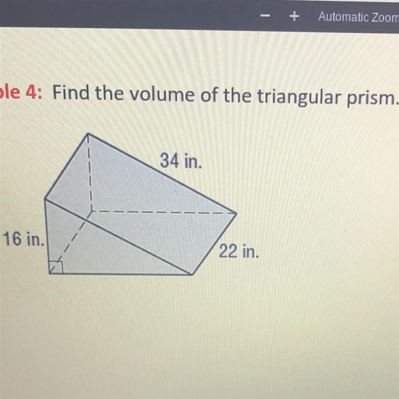 Find the volume of the triangular prism-example-1