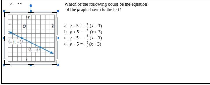 ** Which of the following could be the equation of the graph shown to the left? a-example-1