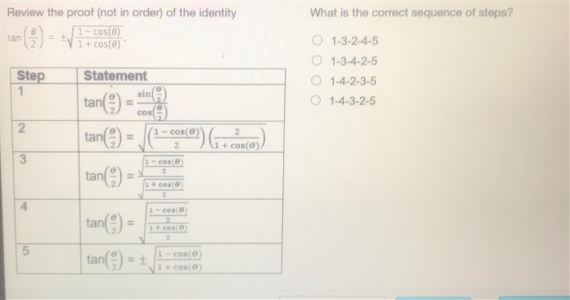 WHat is the correct sequence of steps-example-1