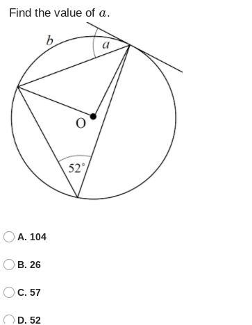 Find the value of a and explain-example-1