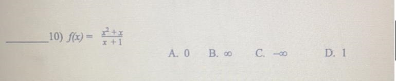 10) f(x) = x²+x X+1 A. 0 B. 00 C. D. 1-example-1