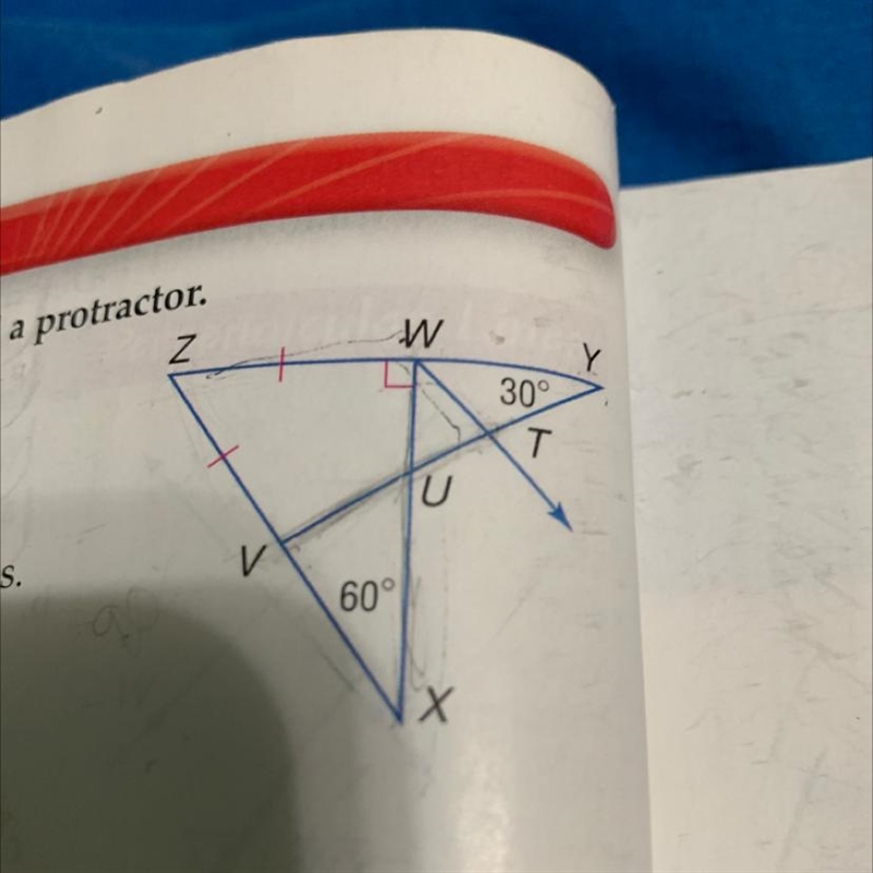 Name a linear pair who’s vertex is T-example-1