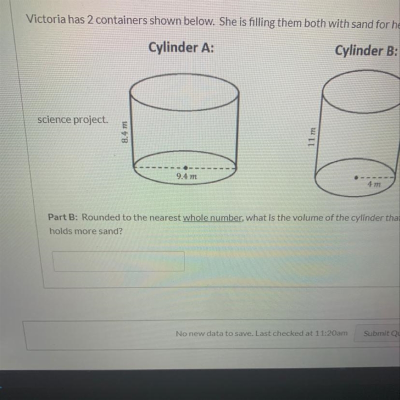 What is the volume of model A and round to the nearest whole number-example-1