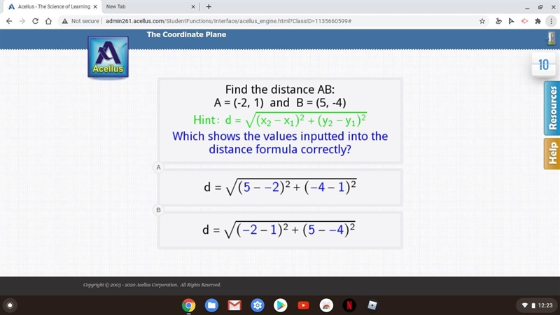 What is the answer? A or B?-example-1