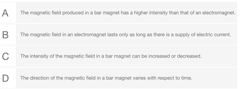 The image shows the magnetic field in a bar magnetic and an electromagnet-example-2