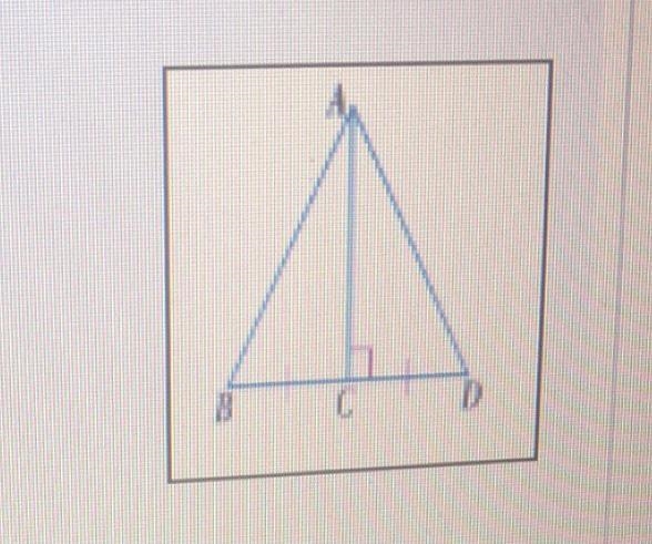 The two triangles in the figure are congruent because A)the aas theorem B) the sss-example-1