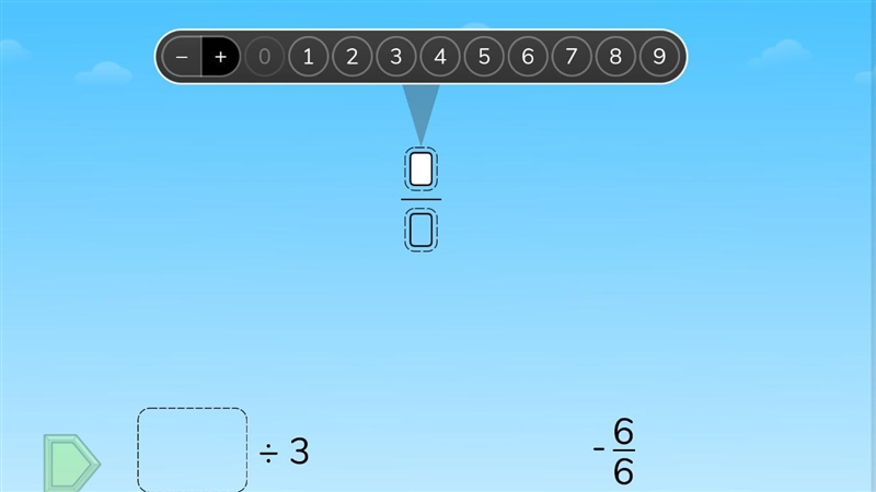 ? /3 = -6/6 please help-example-1