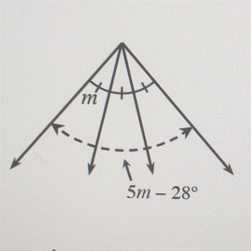 What is the value of variable m and what relationship is used?-example-1