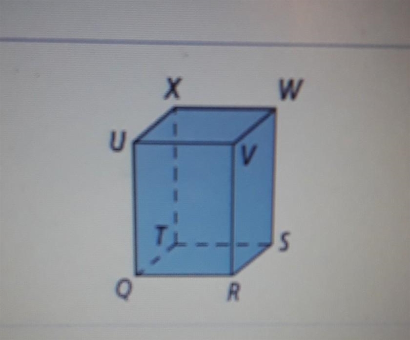 Name two planes that intersect in SW in the figure to the right Choose the correct-example-1