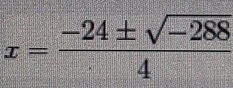 The complex solution to a quadratic equation is below. Write this solution in standard-example-1