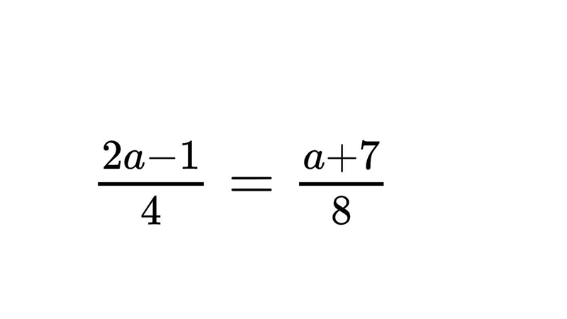 What value for a would make the equation true? Type in only the numerical answer or-example-1