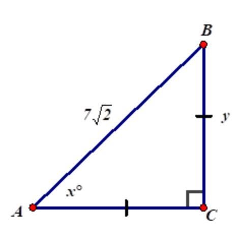 Find the value of "y" in the triangle.-example-1