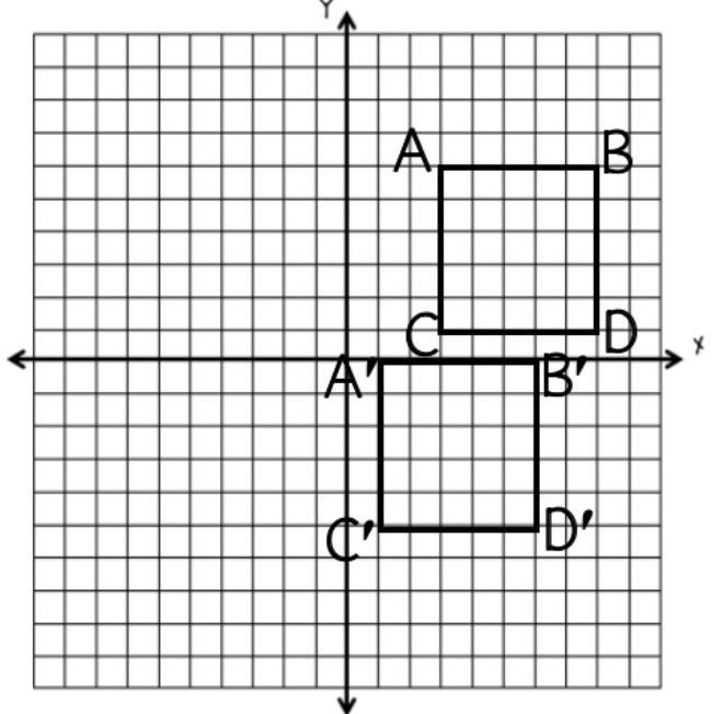 Look at the pre-image and the image. Describe the translation. Answers choices: The-example-1