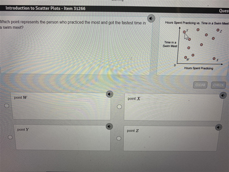 Plsss Help Urgent!!! Which point represents the person who practiced the most and-example-1