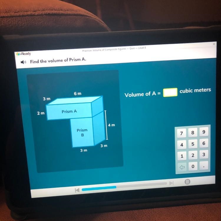 Find the volume of Prism A.-example-1