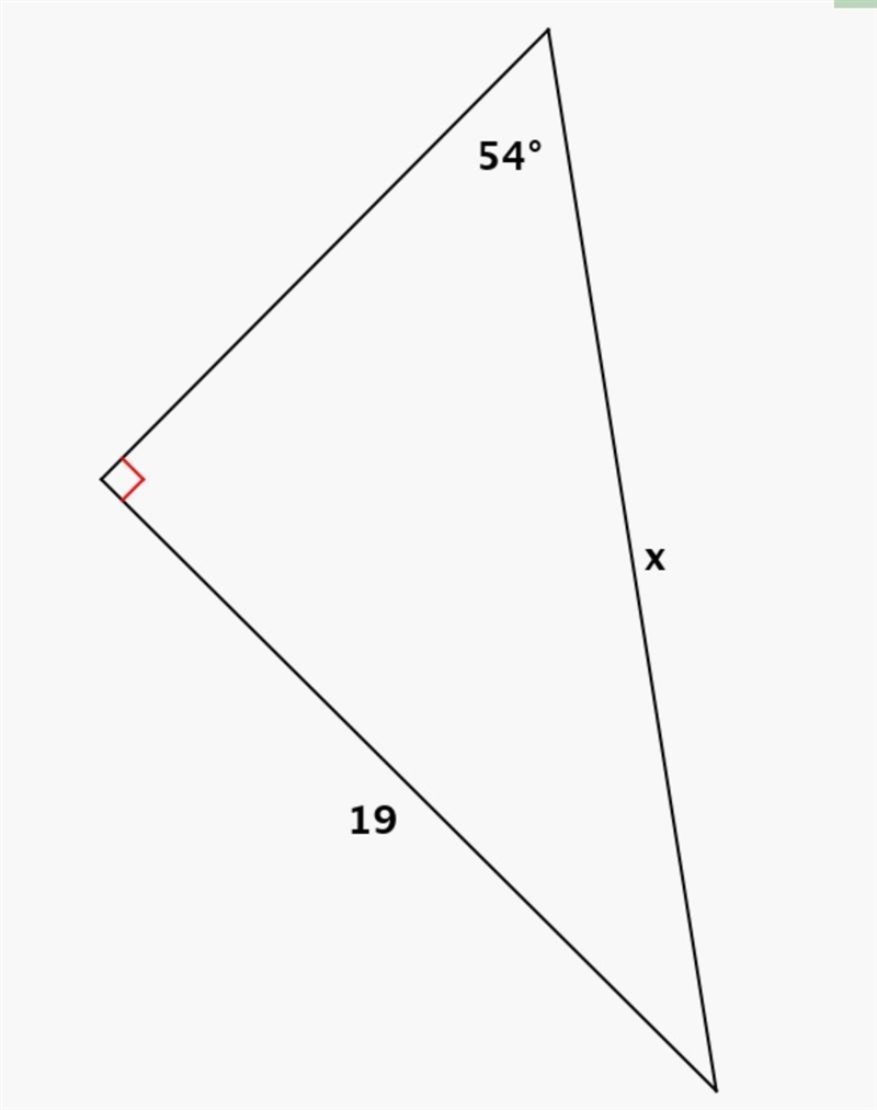 $#4 Find the value of x. Round answer to nearest tenth.-example-1