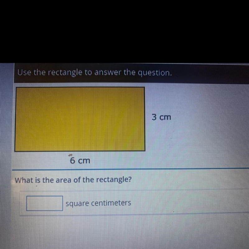 What is the area of the rectangle 3cm 3cm-example-1