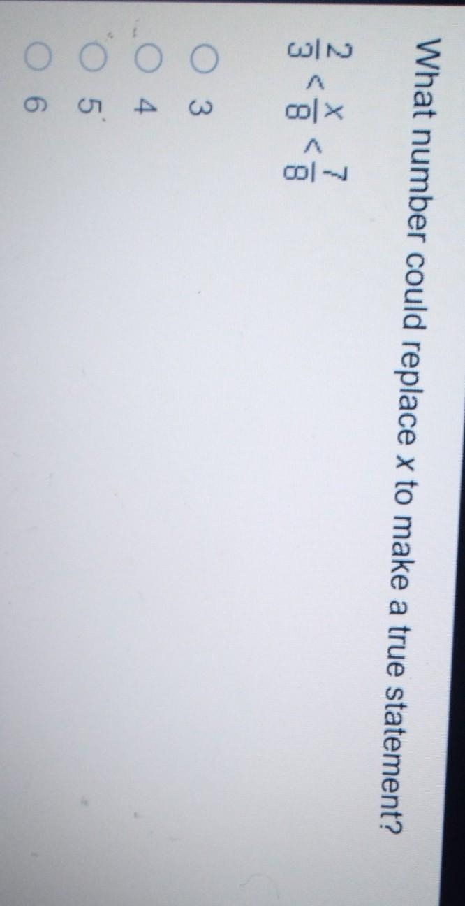 What number could replace x to make a true statement? ​-example-1
