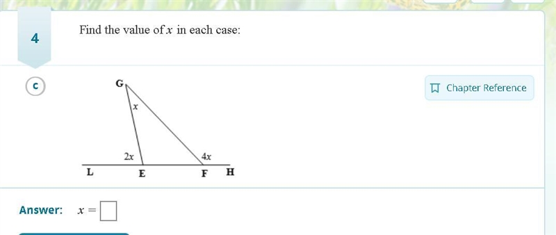 Find the value of x in each case:-example-1