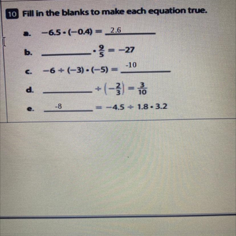 I WILL MARK 10/10 IF U GET ANSWER CORRCET!!10 Fill in the blanks to make each equation-example-1