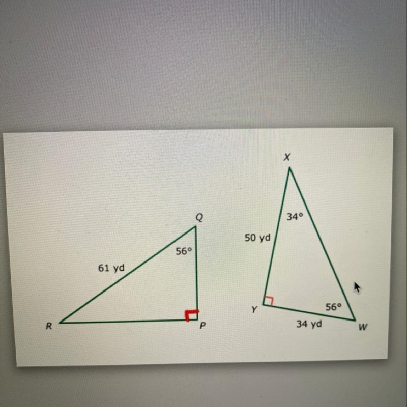 URGENT! Are these triangles Congruent? If so by which theorem? If not why?-example-1