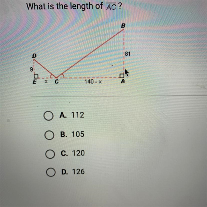 HELP PLEASE!!! What is the length of AC-example-1