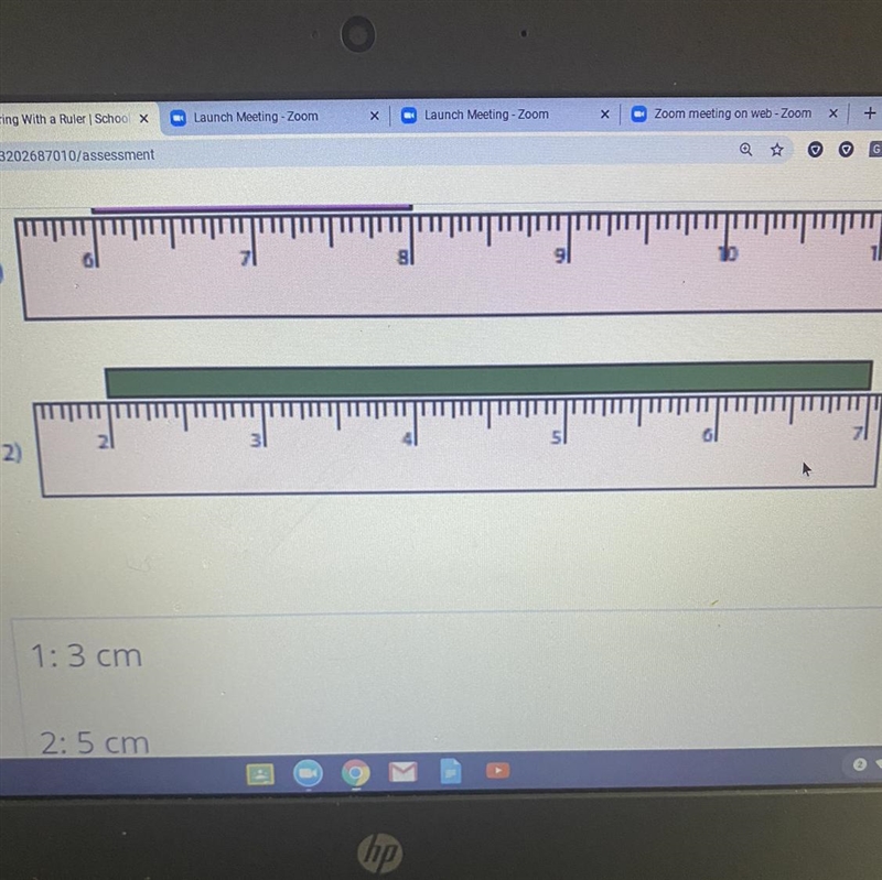 Find the length of each colored line-example-1