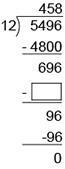 Division bracket with 12 on the left, 5496 inside, and 458 above it. Underneath the-example-1