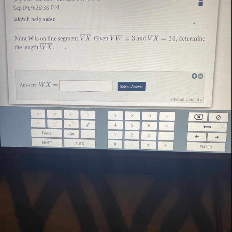 Segment addition postulate What’s the answer?-example-1