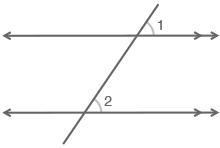 PLS HELP The figure below shows parallel lines cut by a transversal: Which statement-example-1