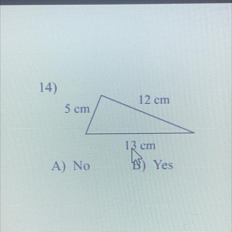 Is this a right triangle-example-1