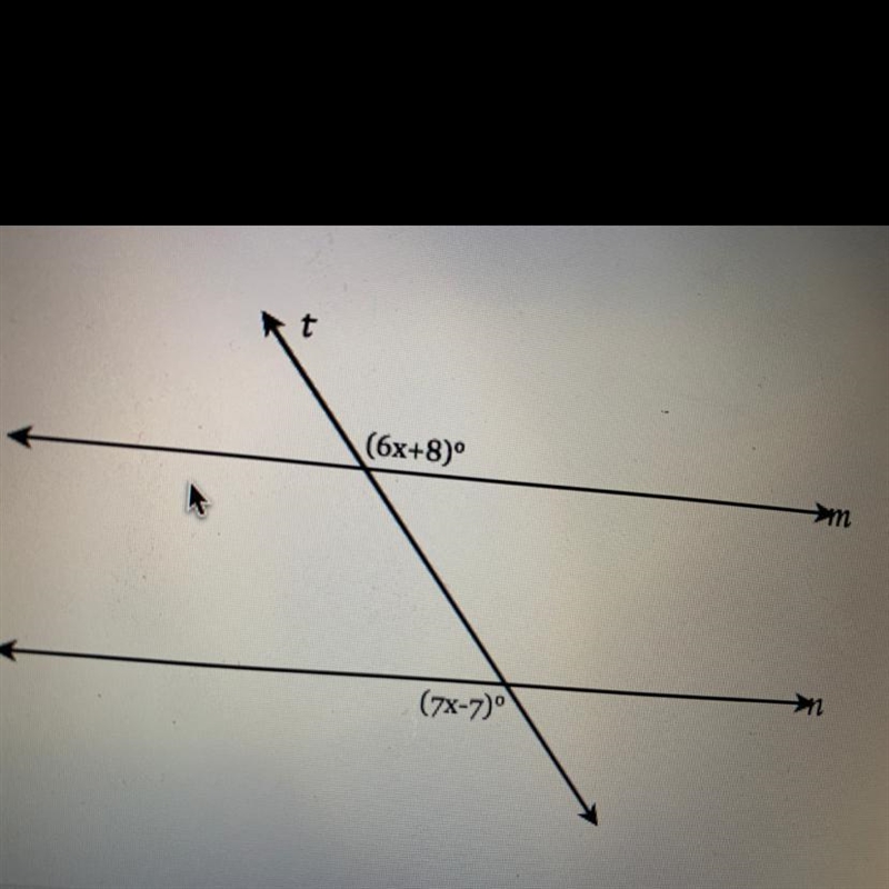 NEED HELP ASAP given m||n find the value of x-example-1