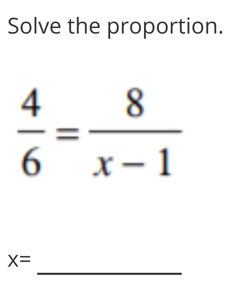 Solve the proportion​-example-1