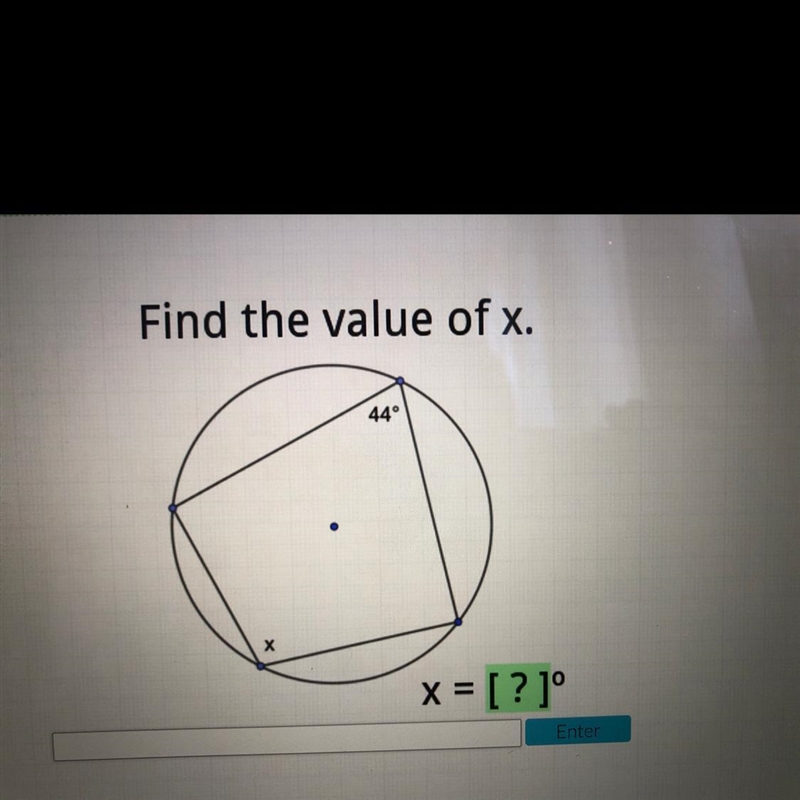 Find the value of x degrees-example-1