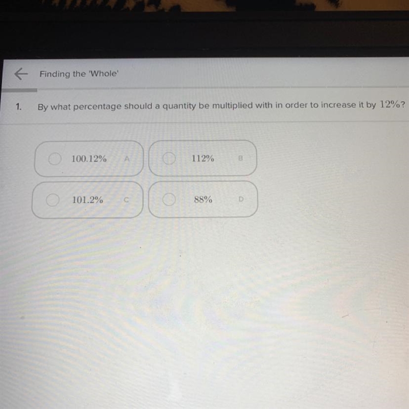 By what percentage should a quantity be multiplied with in order to increase it by-example-1