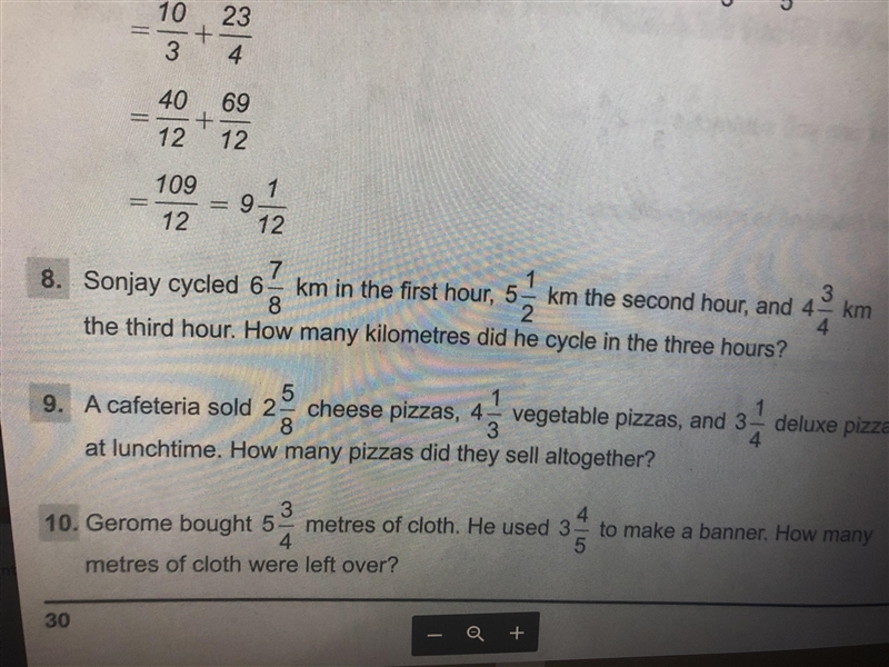 100 points. Easy question. Topic: Adding and Subtracting fractions. ONLY DO QUESTION-example-1