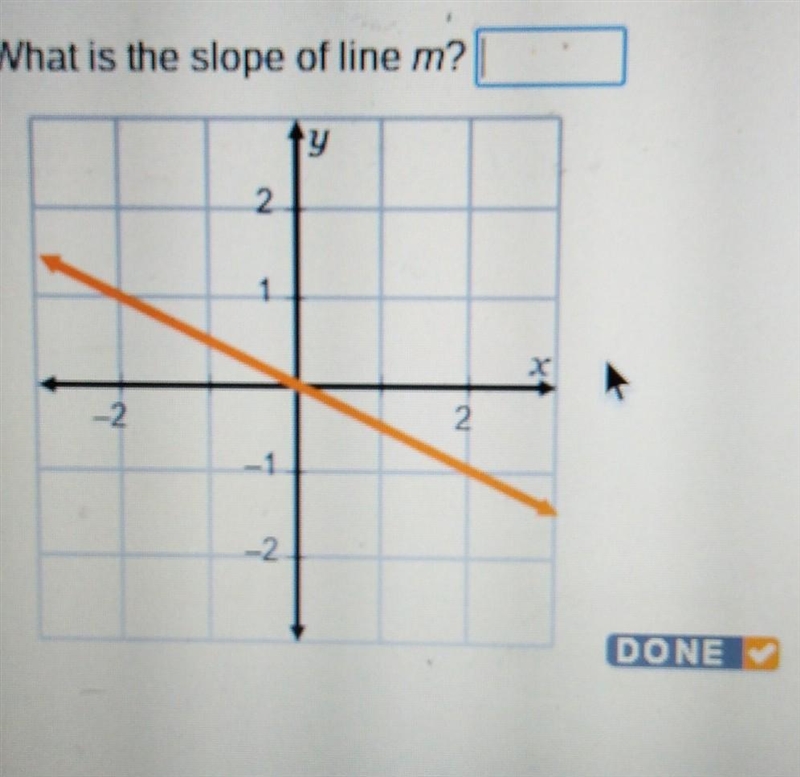 What is the slope of line m?| ty 2 -2 -2 DONE​-example-1