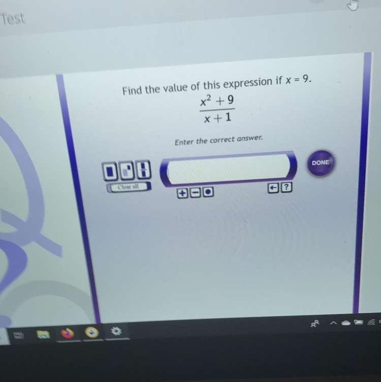 Find the value of this expression if x = 9-example-1