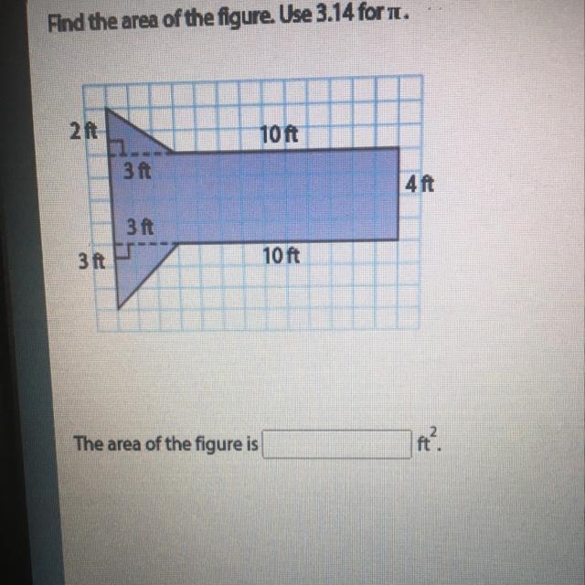 Find the area if the figure-example-1