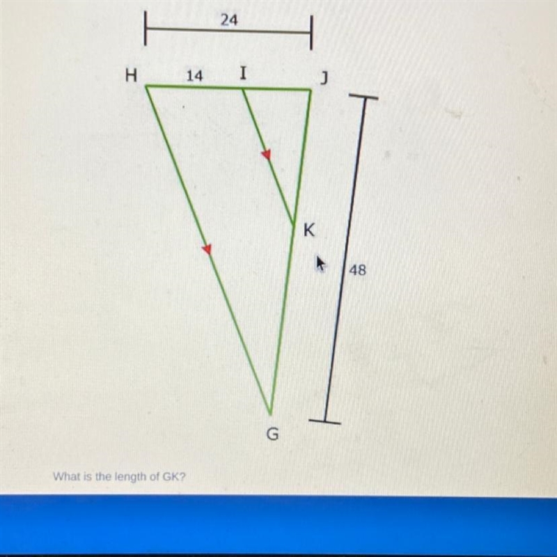 Unit 3 Test ( Similarity ) Find GK-example-1