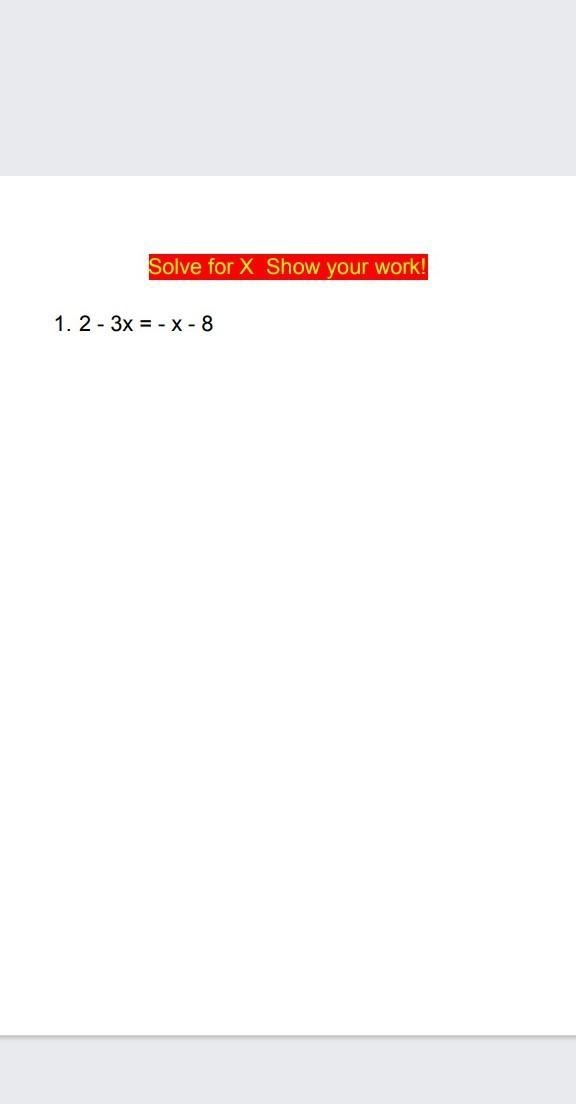 Solving equations with variables on both side! due today​-example-1