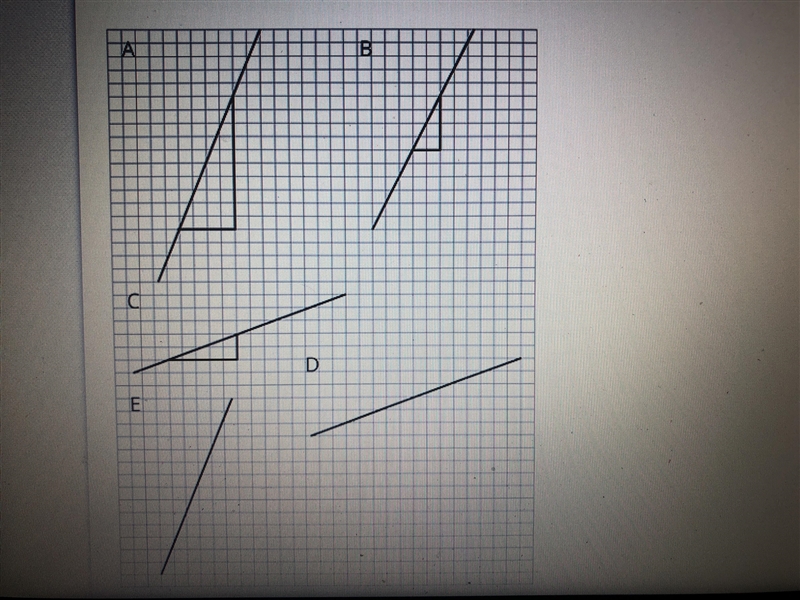 Witch of the lines has a slope of 2?-example-1