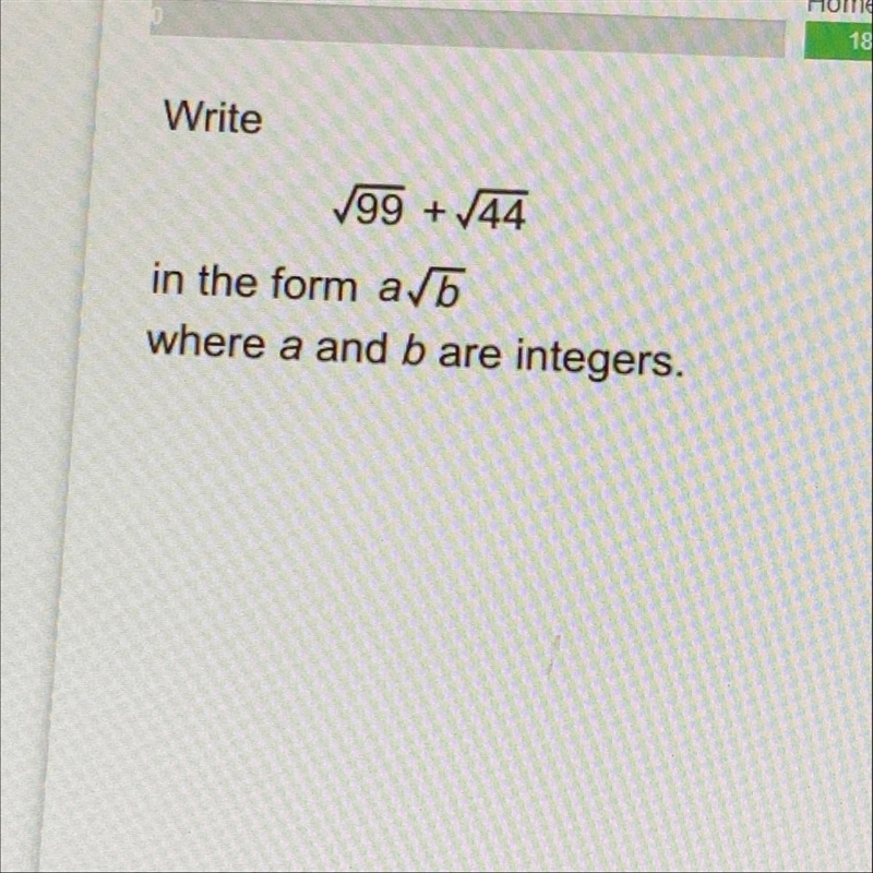 HELP ASAP WORTH 20 POINTS MAKE SURE TO USE SURDS-example-1