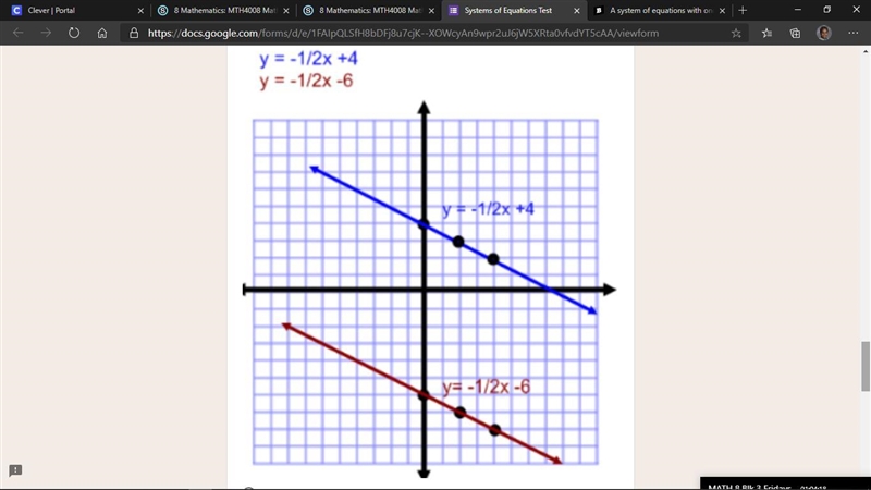 (0, 4) (0, -6) No Solution Infinitely Many Solutions-example-1