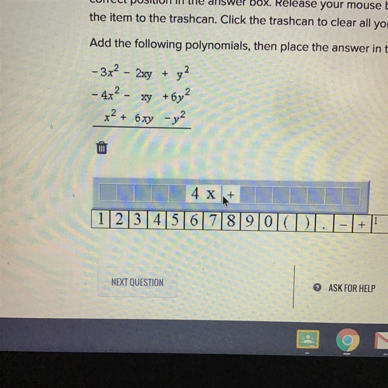 -3x^2 - 2xy + y^2 -4x^2 - xy + 6y^2 x^2 + 6xy - y^2-example-1