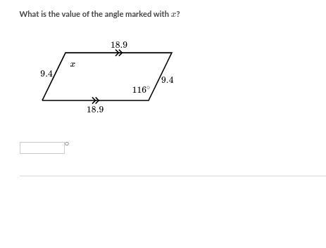 What is the value of the angle marked with x?-example-1